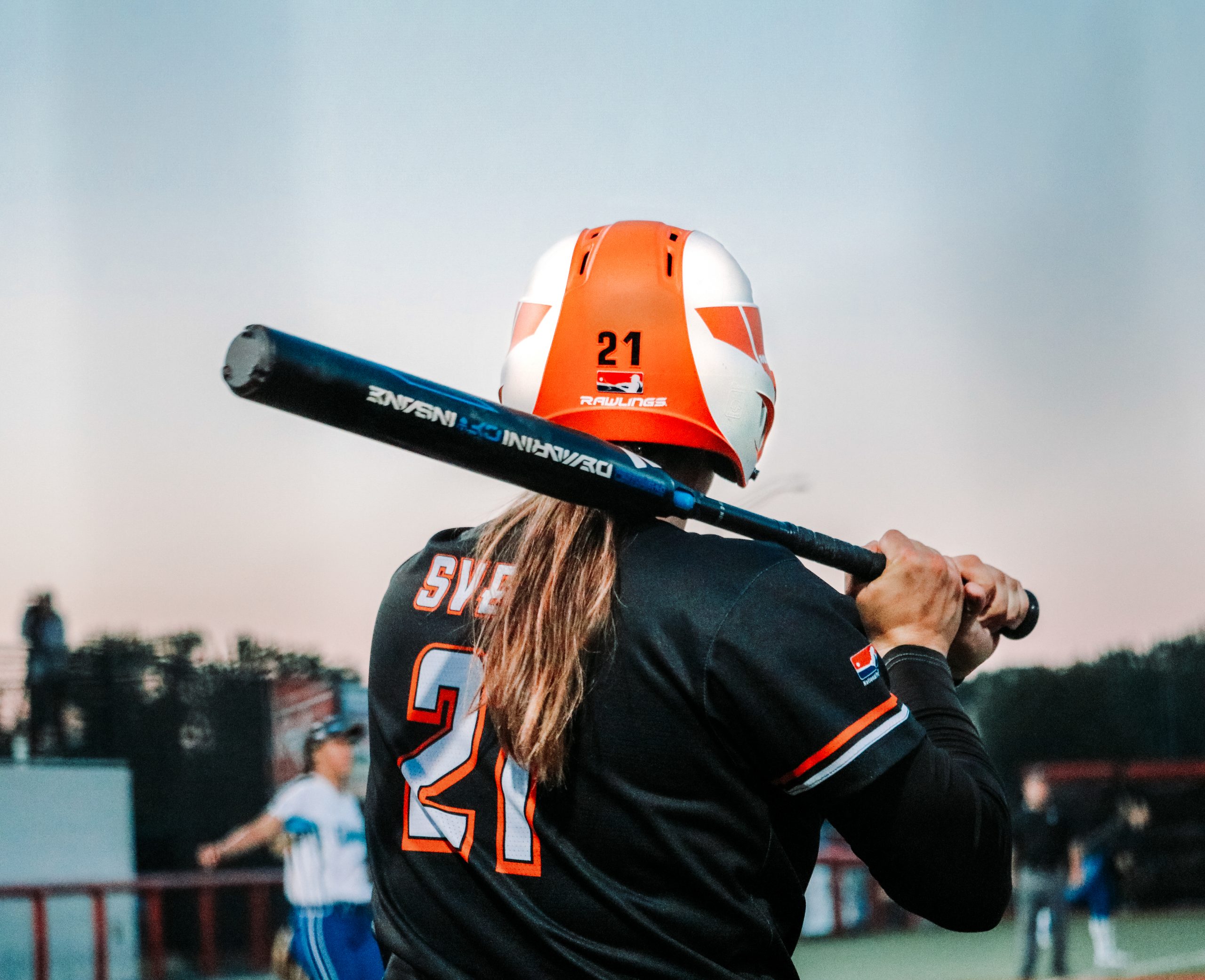 Gwen Svekis at bat