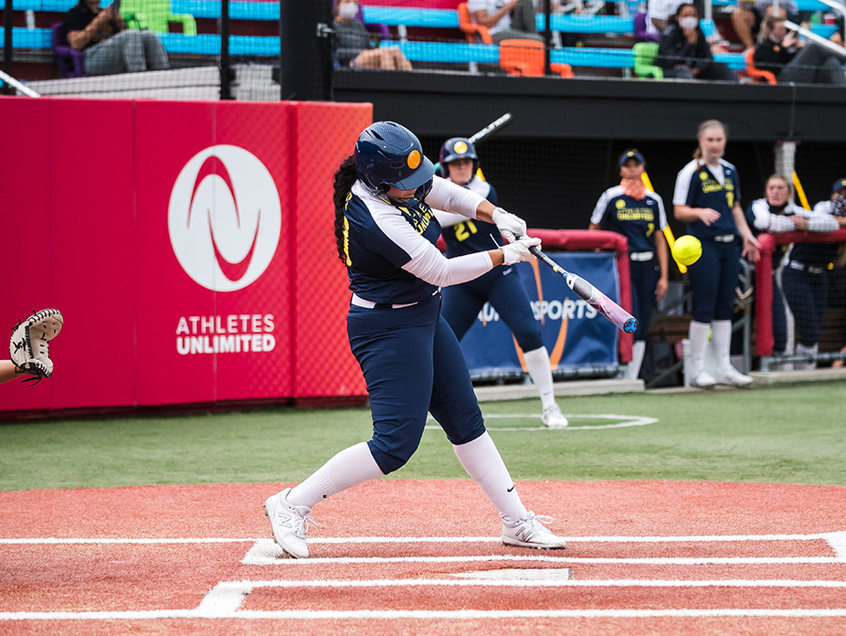 Tori Vidales at the plate.