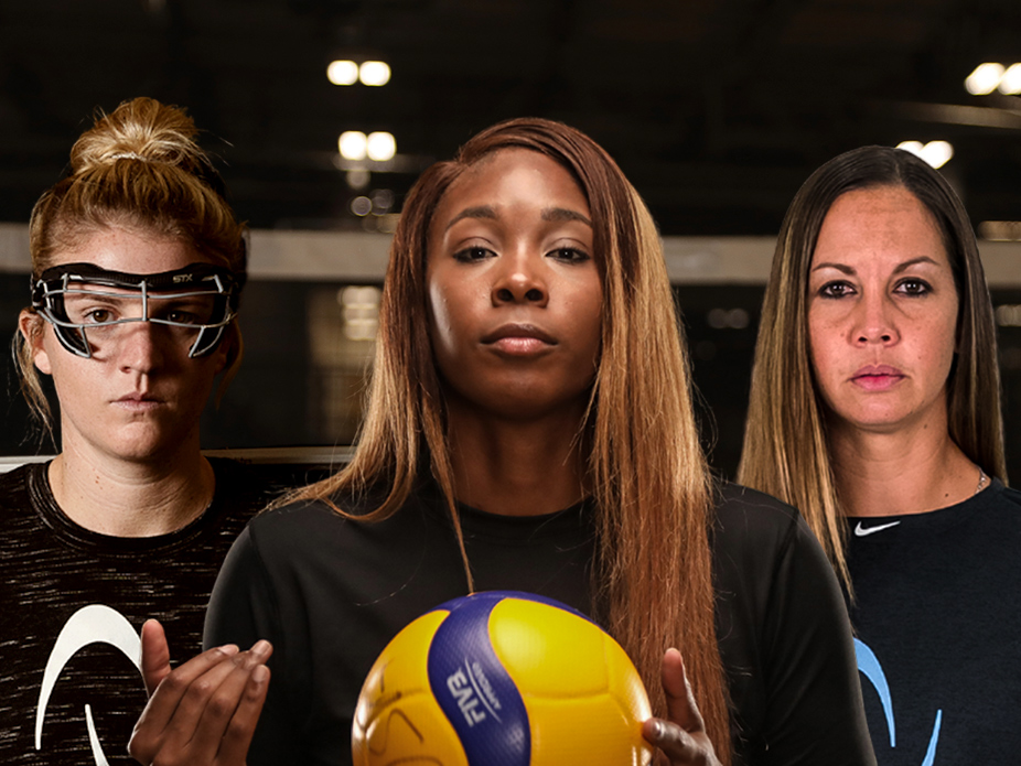 Katrina Geiger, Sareea Freeman, and Cat Osterman