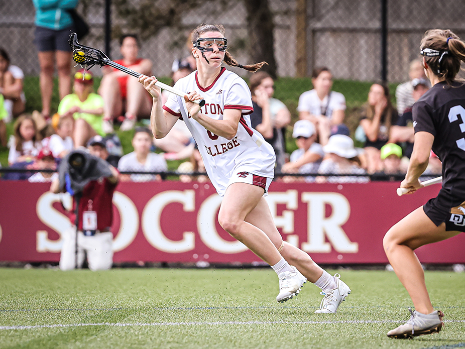 MENEILLY NETS 200TH GOAL AS SIXTH-RANKED WOMEN'S LACROSSE DEFEATS