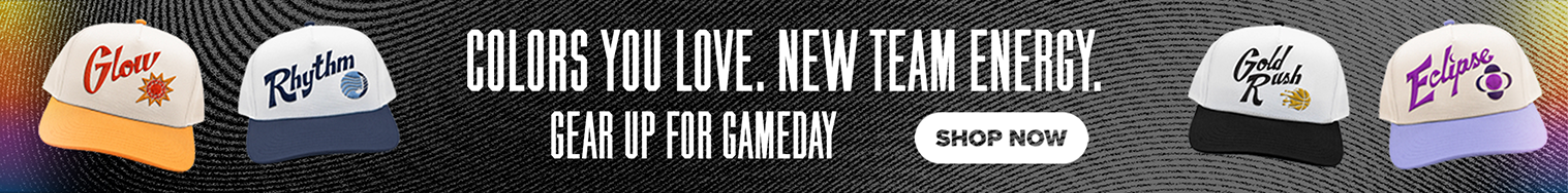 "Colors You Love. New Team Energy. Gear Up for Gameday. Shop Now"