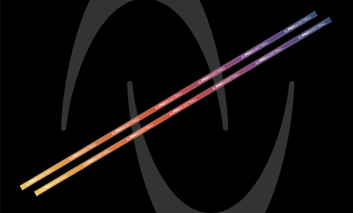 AU Pro Basketball Ticket Promotions featuring multicolor shoelaces